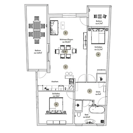 Pineapple - Zwinger Iii - 86qm - 1x Free Parking アパート